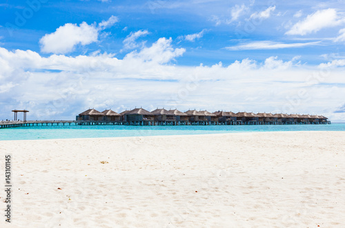 Set of watervillages  on the Indian Ocean  on one of the most beautiful atolls in the Maldives.