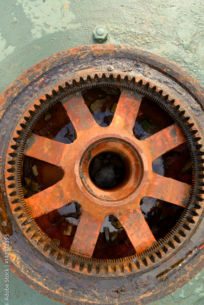 Obraz premium Old rusty mechanism.