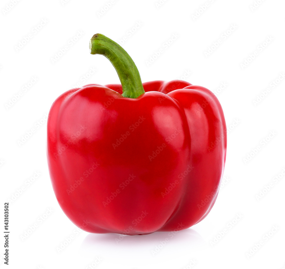 red pepper on white background red pepper on white background
