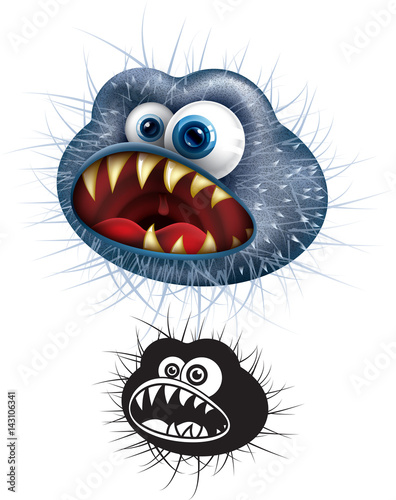Virus cartoon