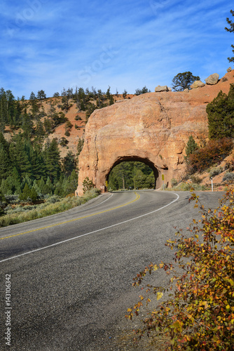 tunnel in the rock in Utah