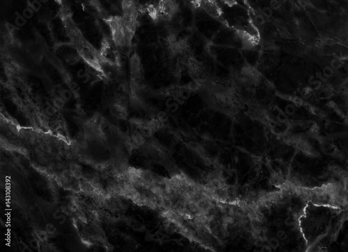 Black marble natural pattern for background