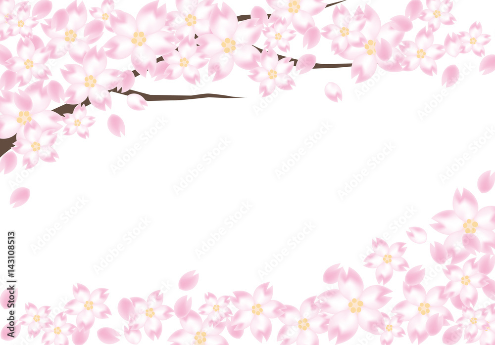 桜の木のフレーム