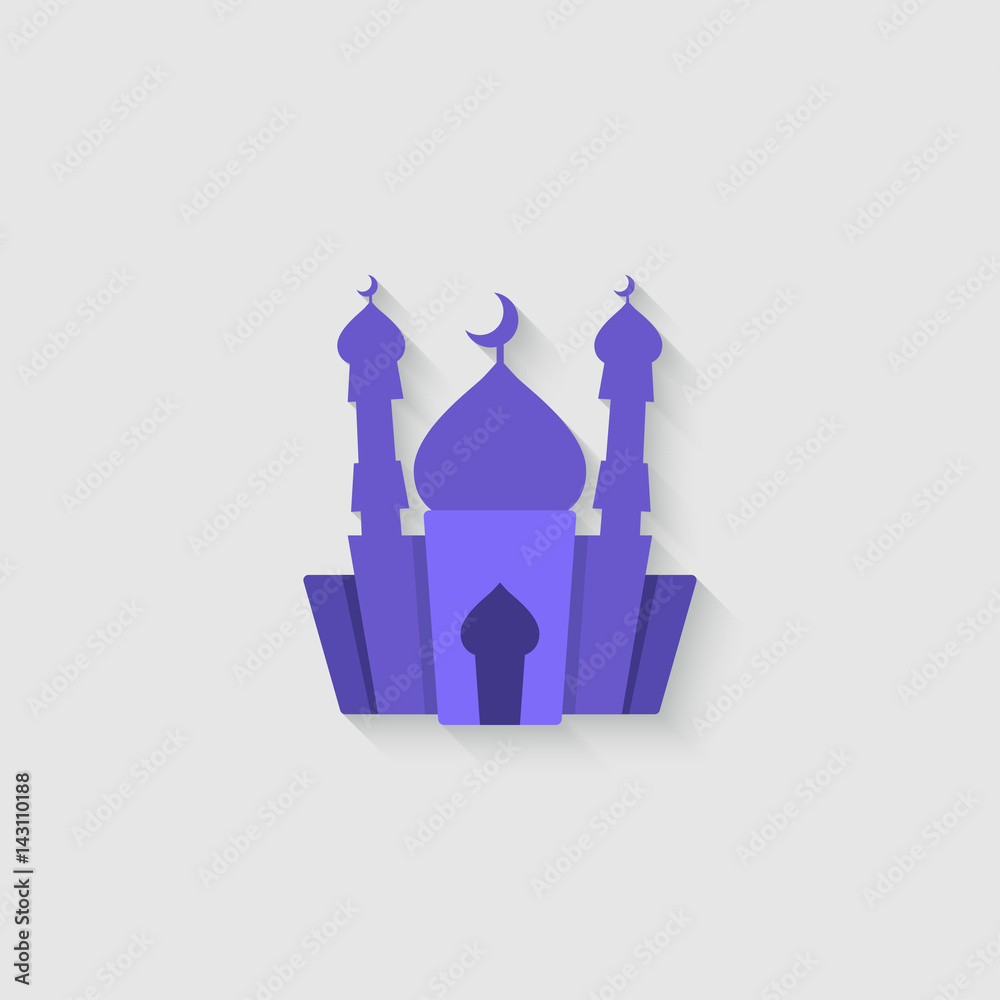 Muslim mosque isolated vector Muslim mosque isolated vector