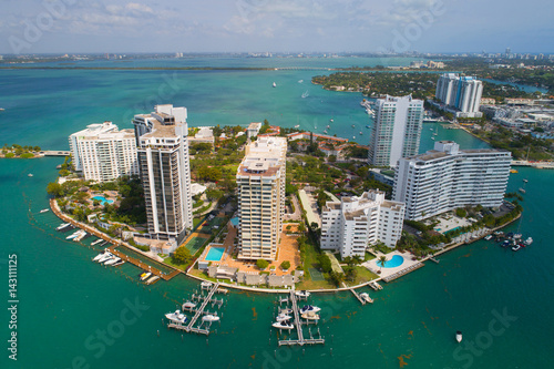 Aerial image of Flagler Memorial Island Miami Beach