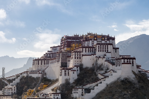 Fotografia the potala palace in the afternoon