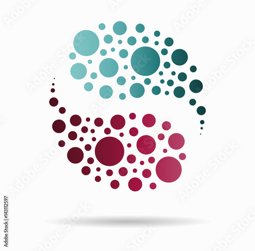 double drop circular icon