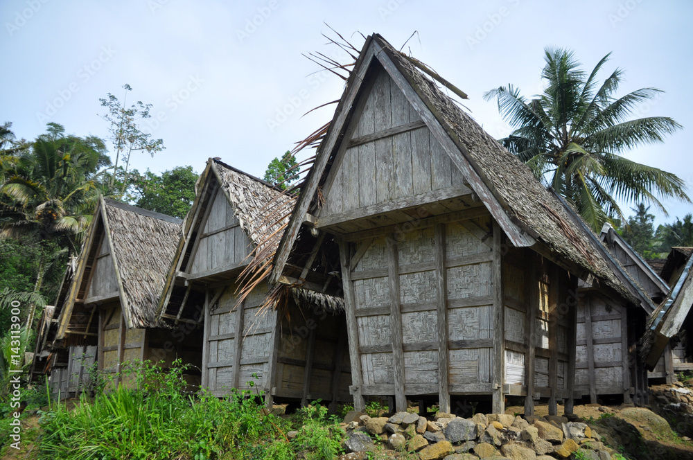 Traditional rice barn in West Java - Indonesia Traditional rice barn in West Java - Indonesia