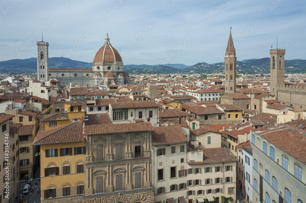 Fototapeta premium Aerial view of Florence, Tuscany, Italy