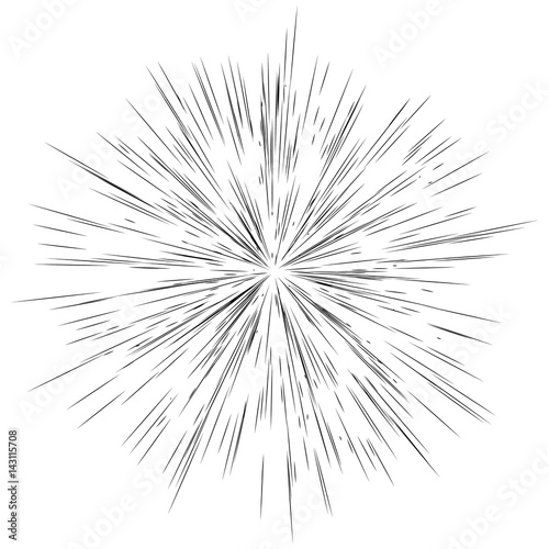 Radial lines, star burst, sunburst background. Fash, glitter effect