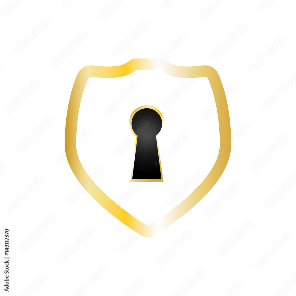 shield security abstract lock icon vector illustration shield security abstract lock icon vector illustration