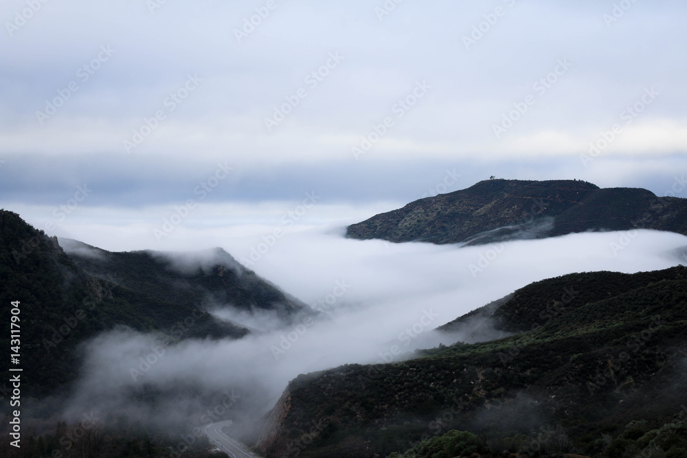 Fototapeta premium the clouds and mountains