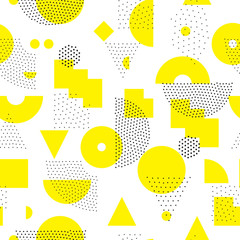 Fotobehang Geel patronen Geometrisch ruitpatroon strakke stijl  © vanzyst