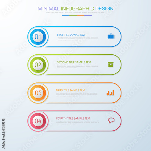 Infographic Elements with business icon on full color background  process or steps and options workflow diagrams,vector design element eps10 illustration