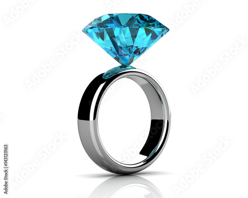 The beauty wedding ring (high resolution 3D image)