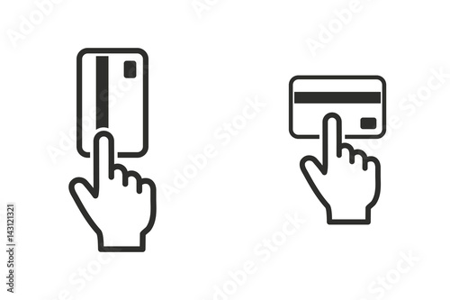 Credit card - vector icon.