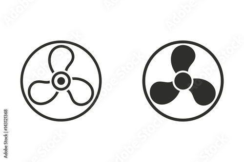 Fan - vector icon.