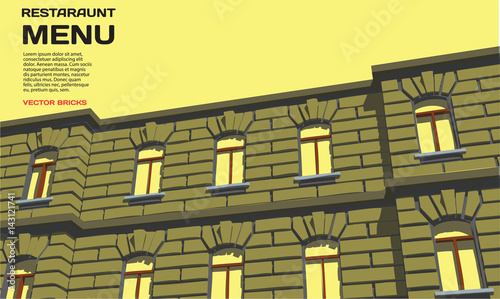 vintage sepia background with facade