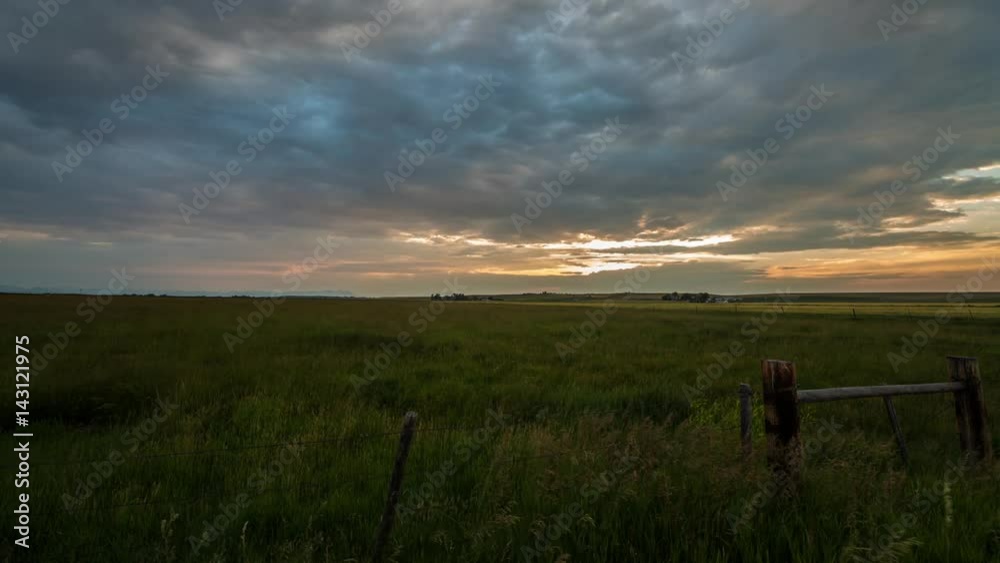 Sunset time lapse in remote country setting. Sunset time lapse in remote country setting.