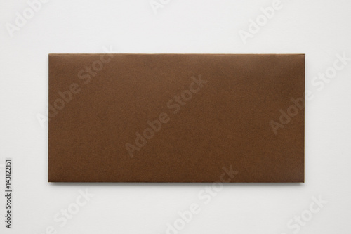 Mock-Up of Brown Envelope, Blank Template, isolated on white background © Bordo