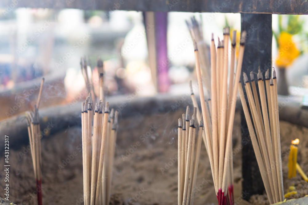 Culture candle stick smoke Buddhist Culture candle stick smoke Buddhist