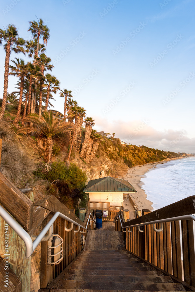 Stairway to Swami s State Beach in Encinitas California Stock