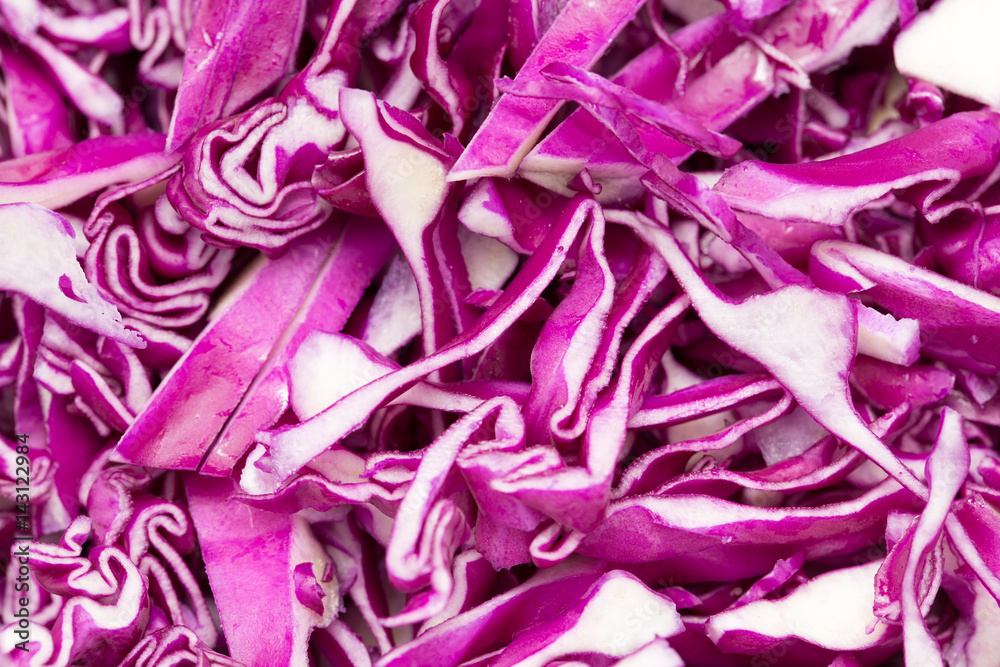 Red cabbage as background