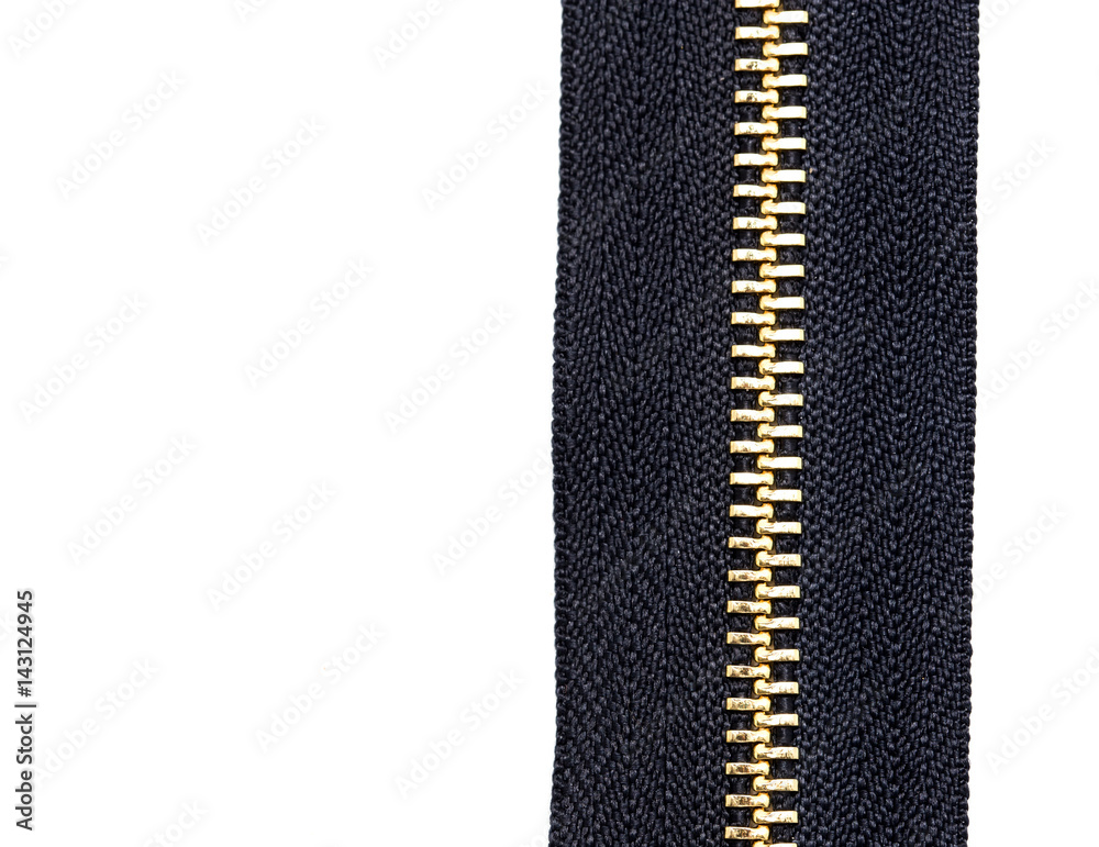 Black lock on clothes on white background Black lock on clothes on white background