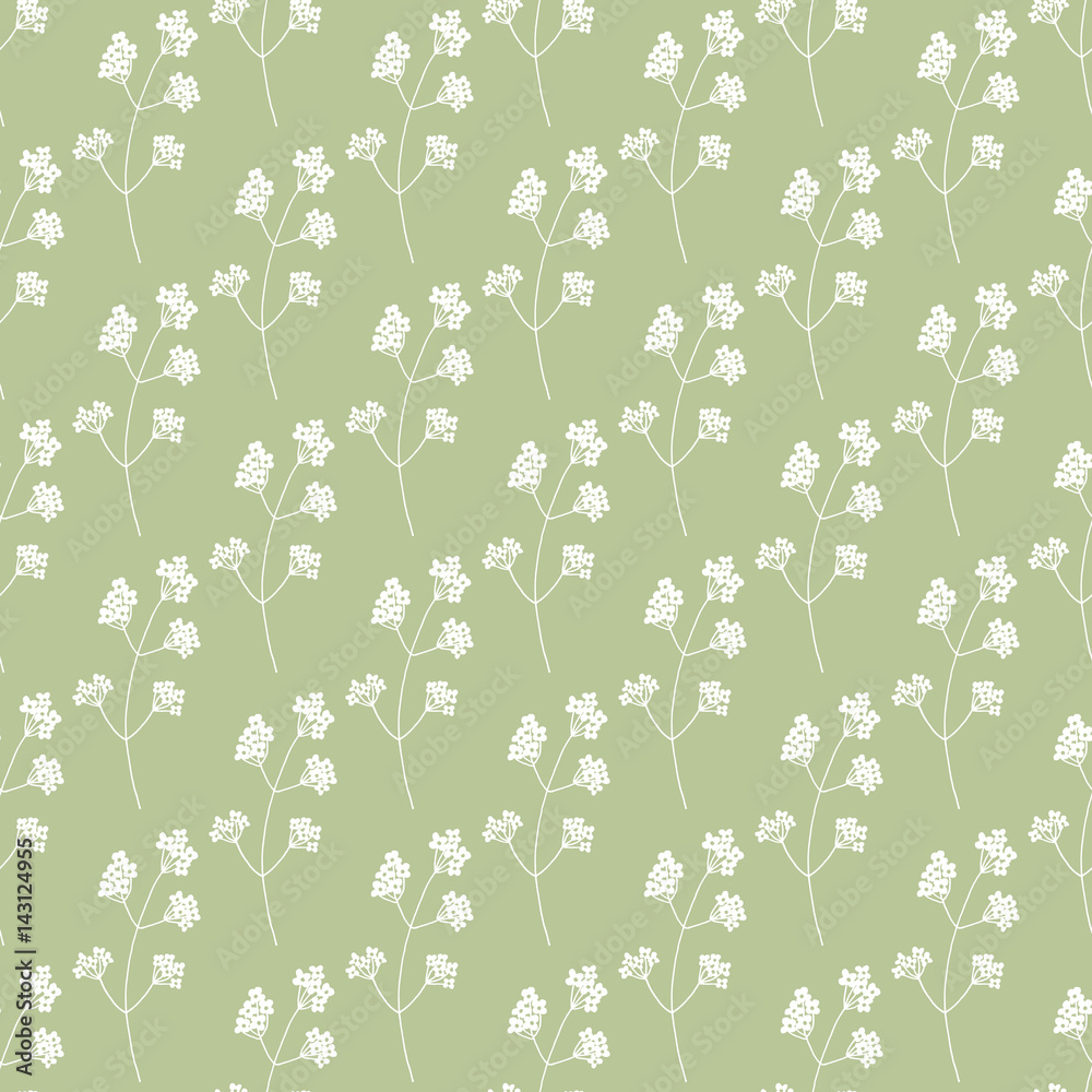 Hand drawn floral seamless pattern Hand drawn floral seamless pattern