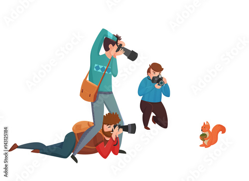 Nature Photographer Vector Illustration