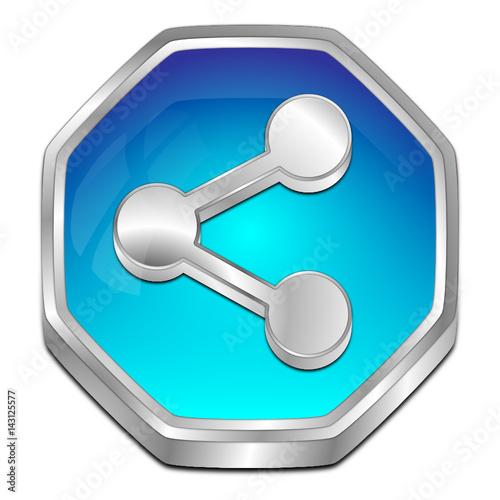 Share Button - 3D illustration