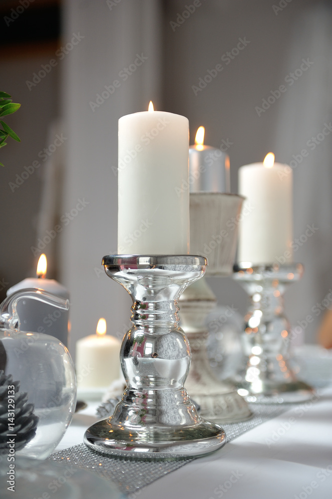 Candles on a stand Candles on a stand