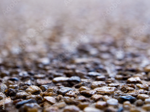 Texture of the exposed aggregate finish flooring photo