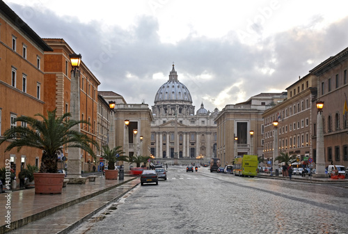 Via della Conciliazione at Rome. Italy 
