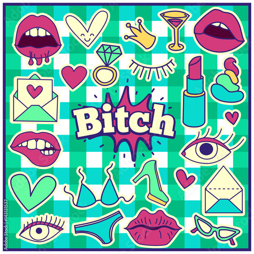 Chic Fashion Summer Patch Badges
