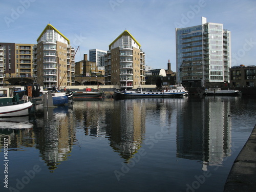 London, United Kingdom, 13, March, 2017: Boats in Limehouse Basin, London, England, UK photo