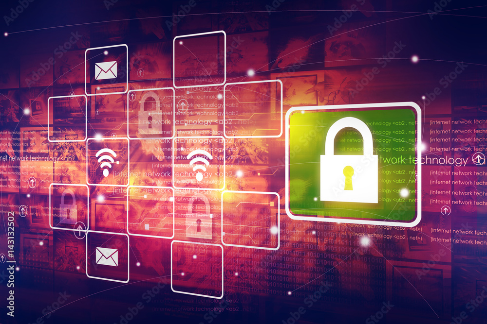 Digital security concept Digital security concept