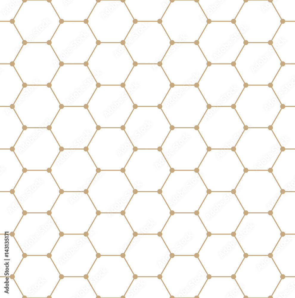 geometric hexagon minimal grid graphic pattern background