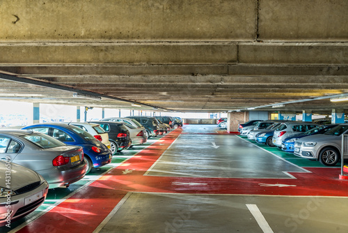 Full urban indoor car park in modern shopping mall © Jevanto Productions