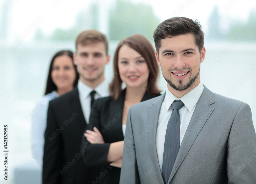 Group of successful business people looking confident Group of successful business people looking confident