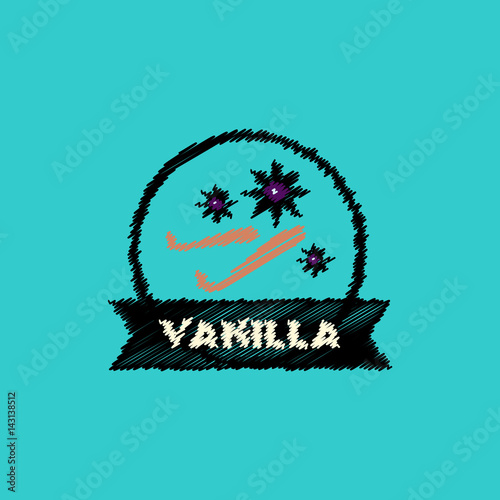 flat vector icon design collection Kitchenware seasoning vanilla