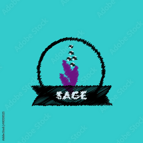 flat vector icon design collection Kitchenware seasoning sage