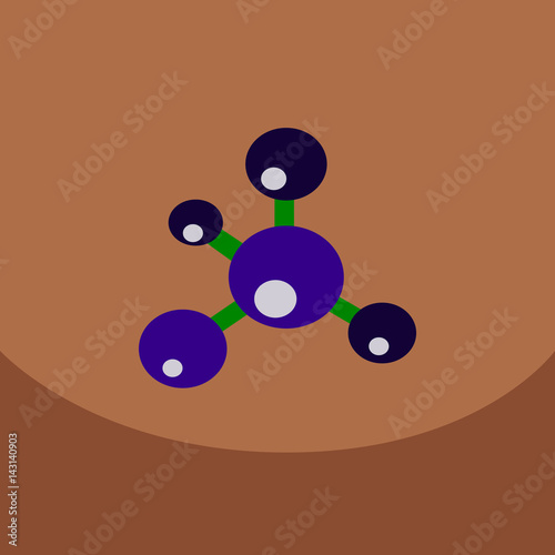 Structure molecule and communication Dna of atomand neurons. Science concept for your connected lines with dots. Medical technology and chemistry science and icons with Vector illustration