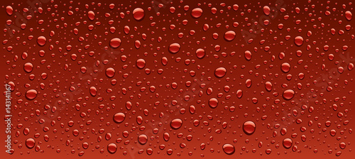 dark red water droplets background