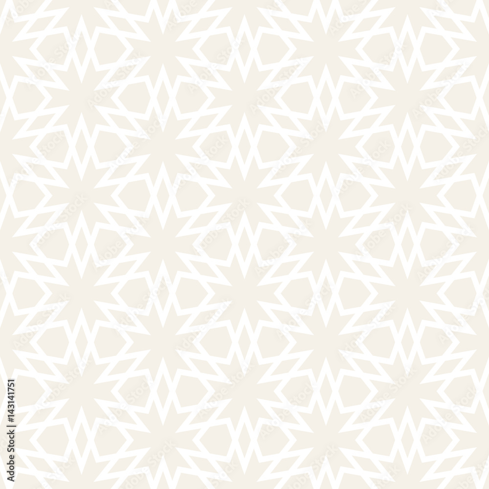 Vector Seamless Pattern. Abstract Geometric Background Design. Stylish Lattice Texture
