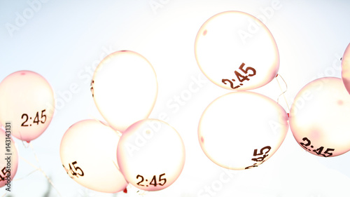 Balloon symbol for marathon running pacer