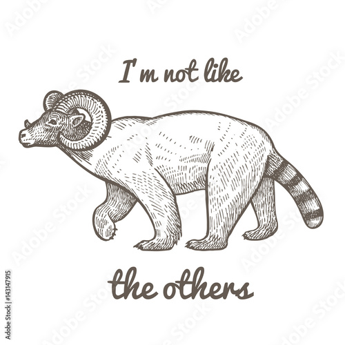 Fantastic unusual animal.