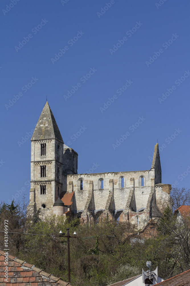 Ruin of the Zsámbék Premontre monastery church in Hungary