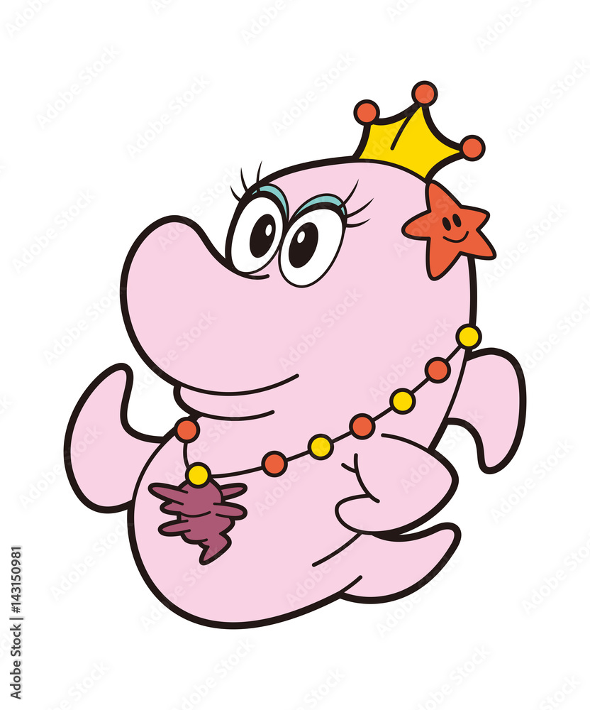 イルカキャラクター イルカ ピンクのイルカ 海豚 Stock イラスト Adobe Stock