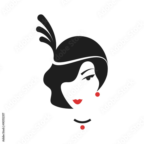 face glamorous girl cartoon